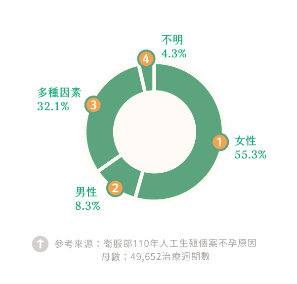 110年人工生殖治療原因 110年人工生殖治療原因