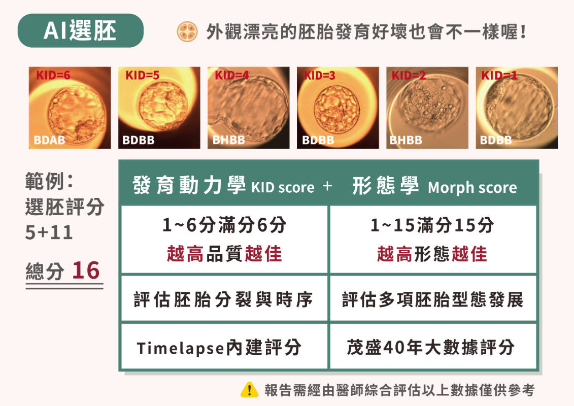 茂盛醫院AI選胚評分
